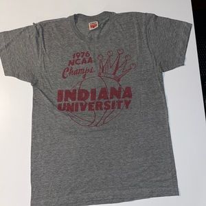 Homage IU 1976 Basketball Champs Vintage T-Shirt, Large